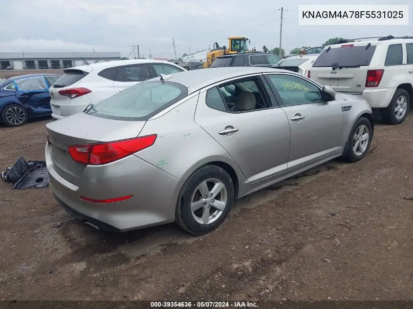 2015 Kia Optima Lx VIN: KNAGM4A78F5531025 Lot: 39354636