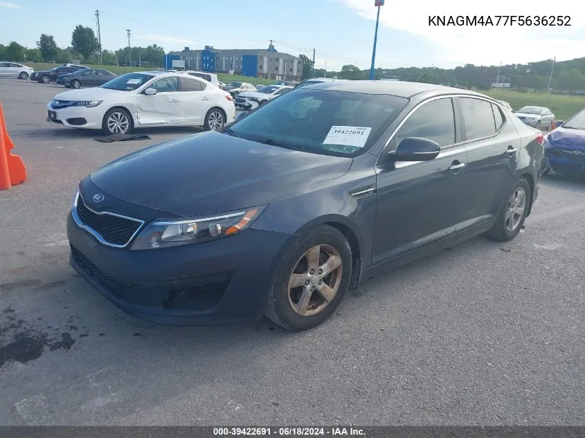 2015 Kia Optima Lx VIN: KNAGM4A77F5636252 Lot: 39422691