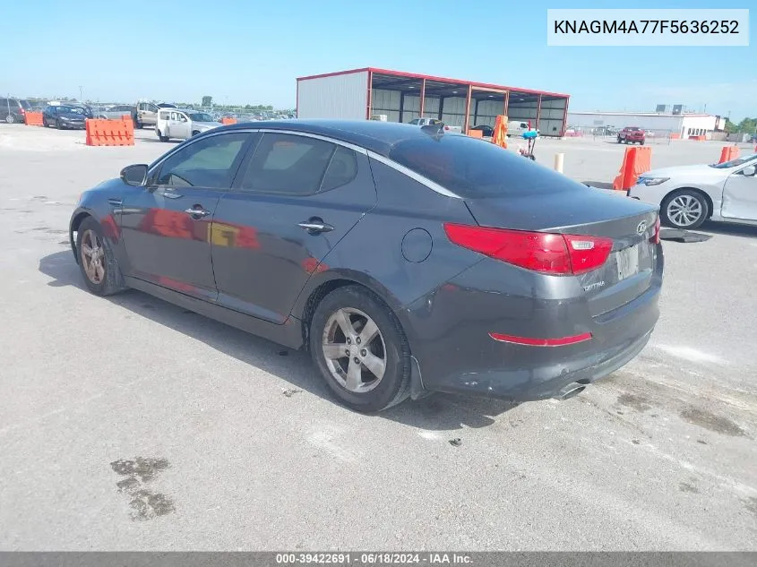 2015 Kia Optima Lx VIN: KNAGM4A77F5636252 Lot: 39422691