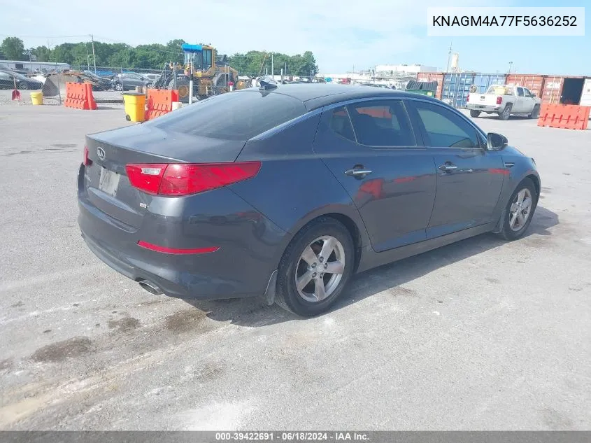 2015 Kia Optima Lx VIN: KNAGM4A77F5636252 Lot: 39422691