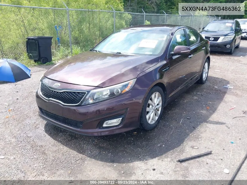 2015 Kia Optima Ex VIN: 5XXGN4A73FG486362 Lot: 39493722