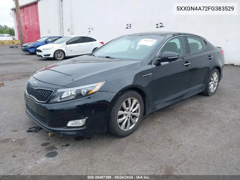 2015 Kia Optima Ex VIN: 5XXGN4A72FG383529 Lot: 39497399