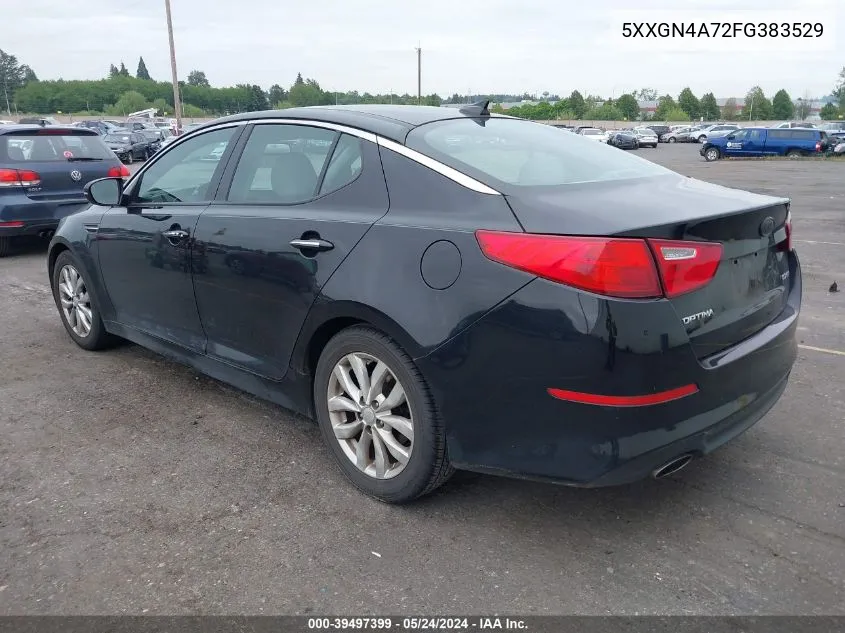 2015 Kia Optima Ex VIN: 5XXGN4A72FG383529 Lot: 39497399