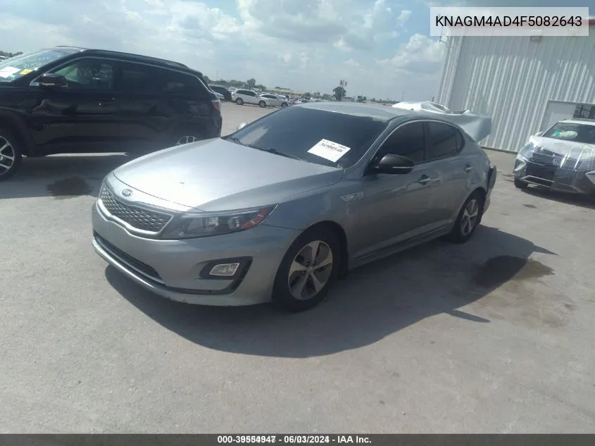 2015 Kia Optima Hybrid VIN: KNAGM4AD4F5082643 Lot: 39554947