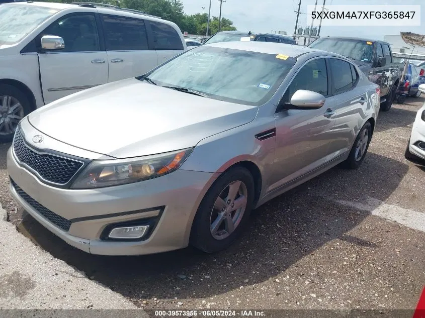 5XXGM4A7XFG365847 2015 Kia Optima Lx