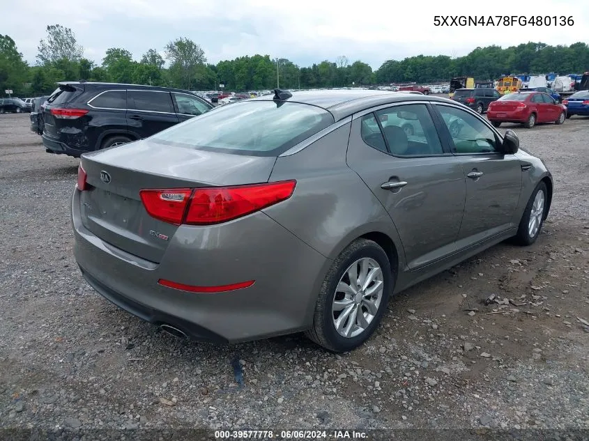 5XXGN4A78FG480136 2015 Kia Optima Ex