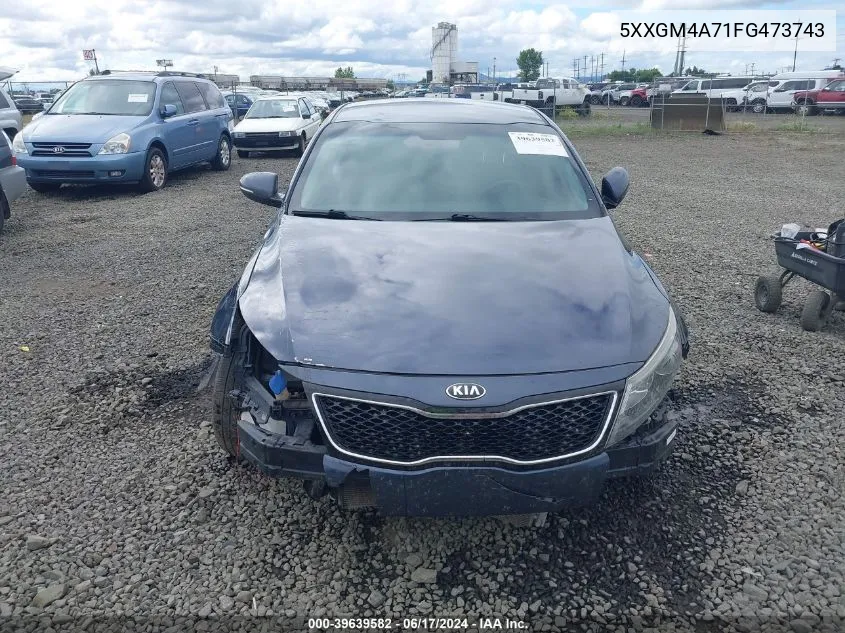 5XXGM4A71FG473743 2015 Kia Optima Lx