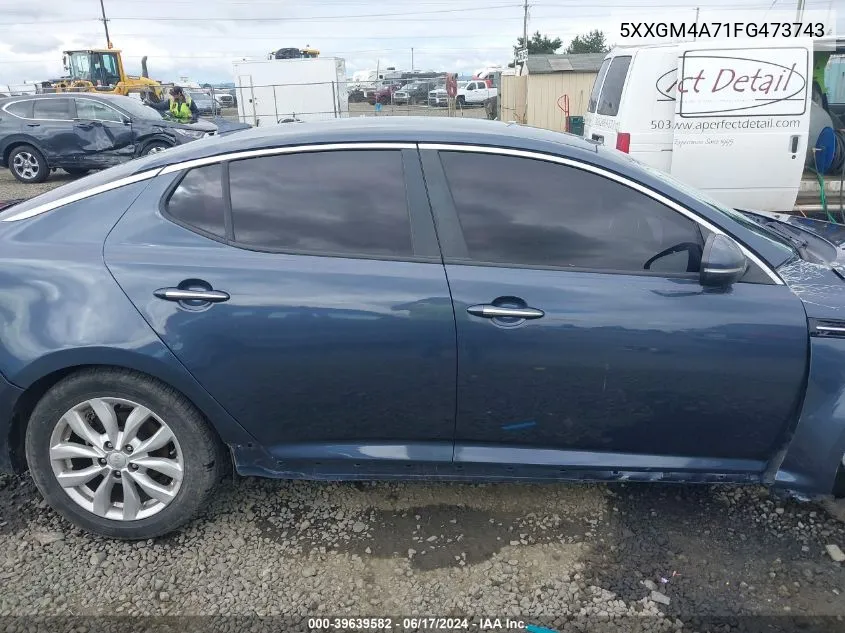 5XXGM4A71FG473743 2015 Kia Optima Lx