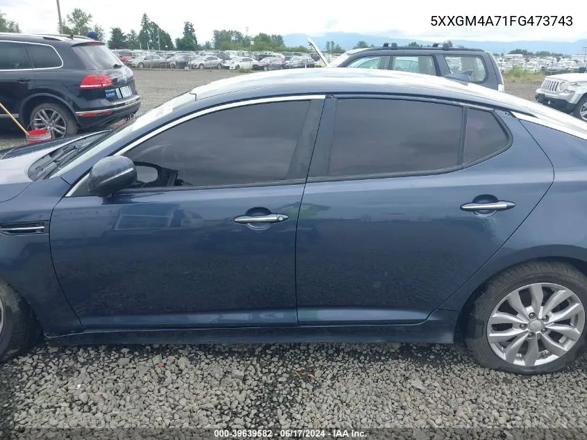 5XXGM4A71FG473743 2015 Kia Optima Lx