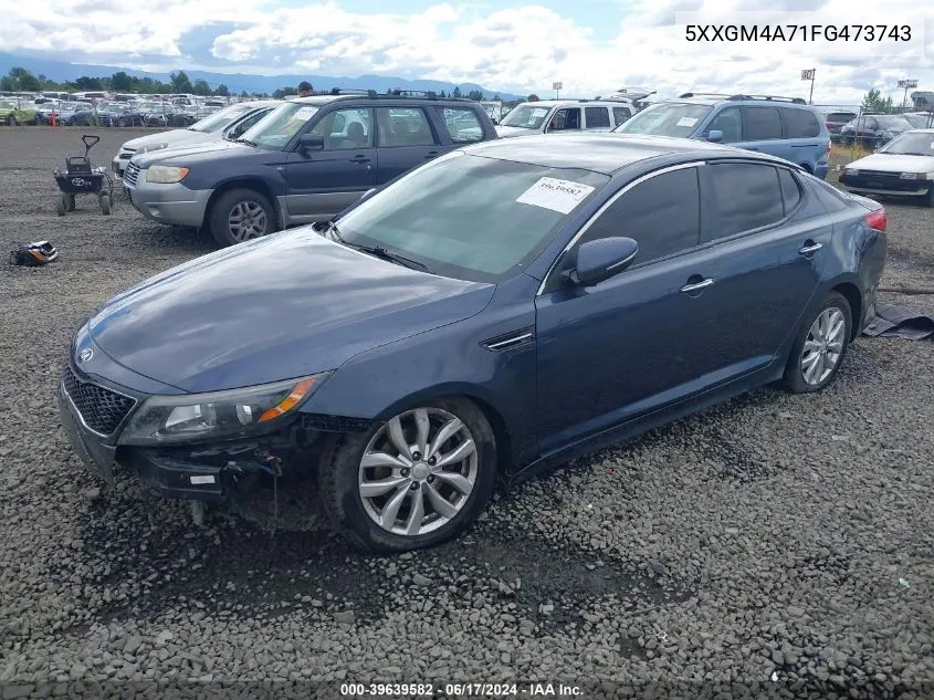 5XXGM4A71FG473743 2015 Kia Optima Lx