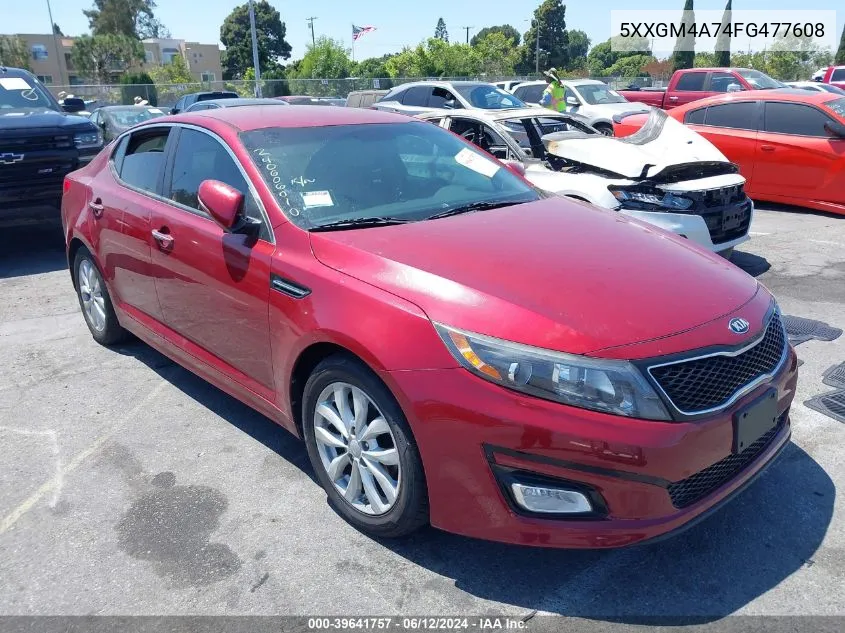 5XXGM4A74FG477608 2015 Kia Optima Lx