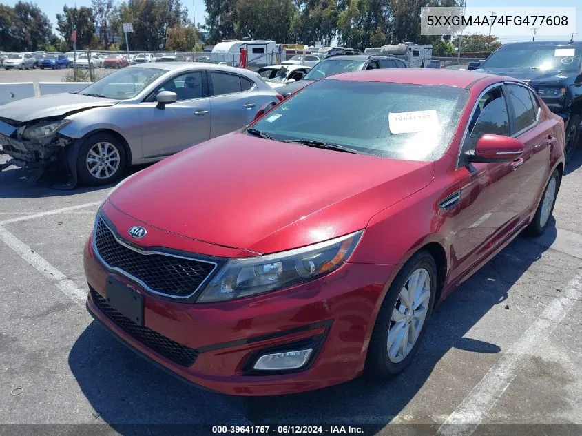 5XXGM4A74FG477608 2015 Kia Optima Lx