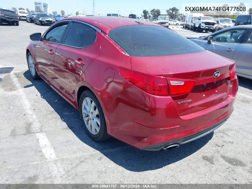 5XXGM4A74FG477608 2015 Kia Optima Lx