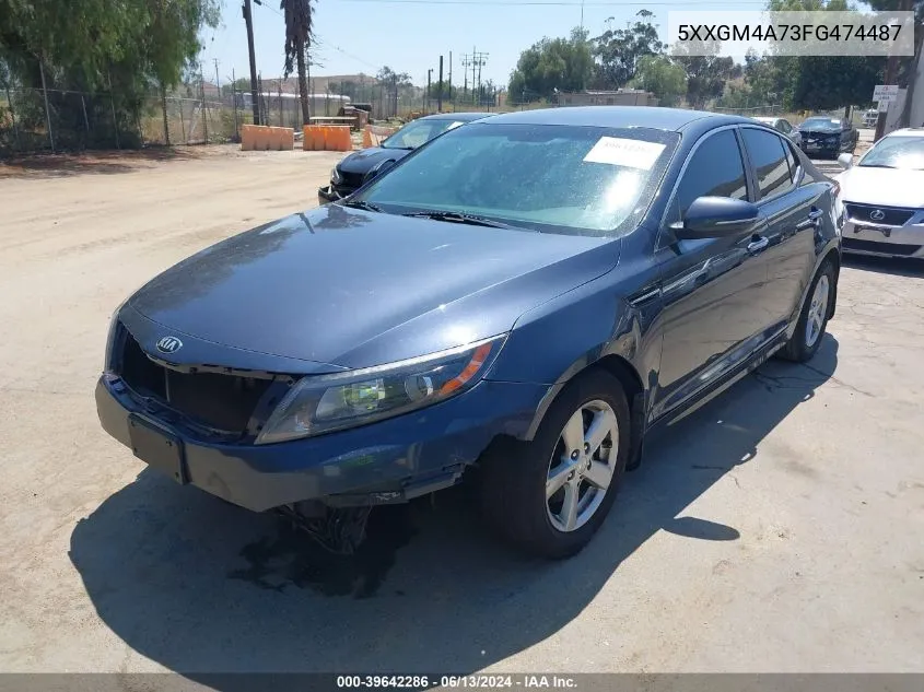 2015 Kia Optima Lx VIN: 5XXGM4A73FG474487 Lot: 39642286