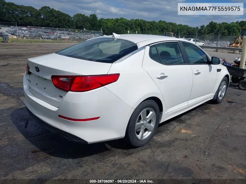 2015 Kia Optima Lx VIN: KNAGM4A77F5559575 Lot: 39706097