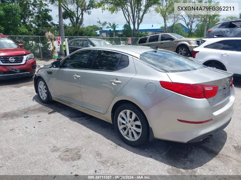 2015 Kia Optima Ex VIN: 5XXGN4A79FG362211 Lot: 39711057