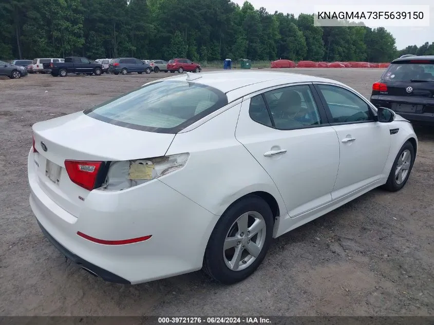 KNAGM4A73F5639150 2015 Kia Optima Lx