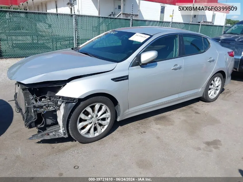 2015 Kia Optima Lx VIN: 5XXGM4A76FG399509 Lot: 39721610