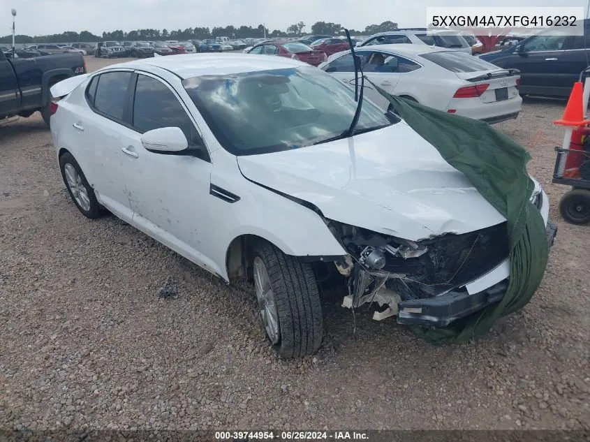 5XXGM4A7XFG416232 2015 Kia Optima Lx