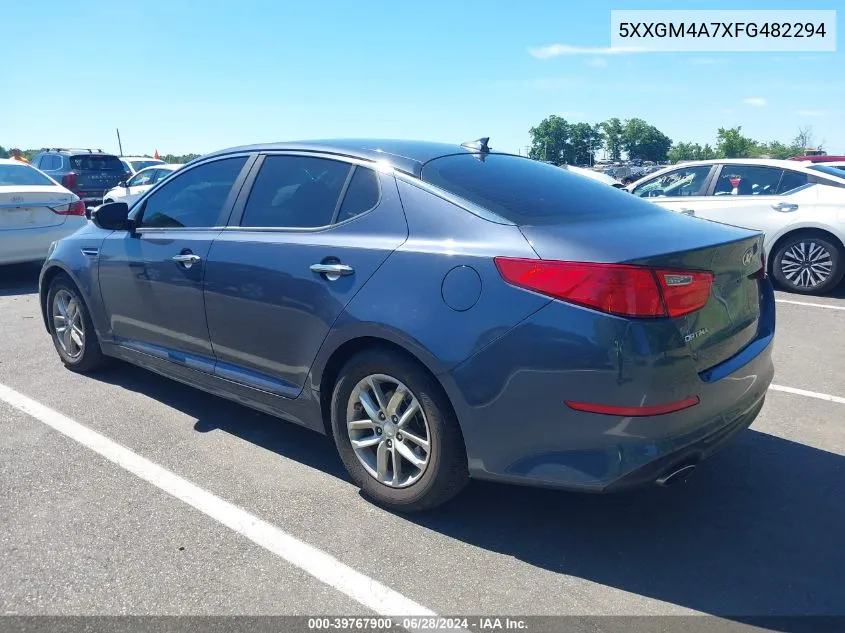 2015 Kia Optima Lx VIN: 5XXGM4A7XFG482294 Lot: 39767900