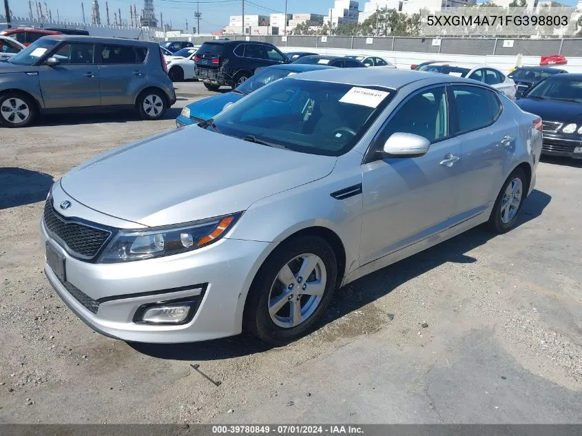 2015 Kia Optima Lx VIN: 5XXGM4A71FG398803 Lot: 39780849