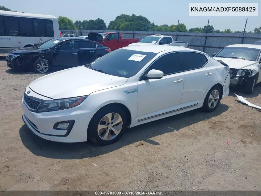 2015 Kia Optima Hybrid VIN: KNAGM4ADXF5088429 Lot: 39783099