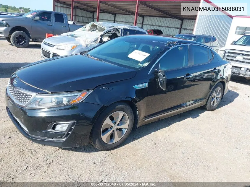 2015 Kia Optima Hybrid VIN: KNAGM4AD3F5088031 Lot: 39792849