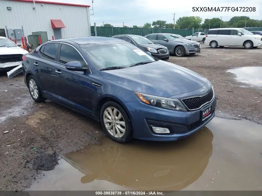 2015 Kia Optima Lx VIN: 5XXGM4A77FG472208 Lot: 39838739