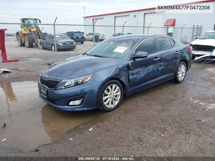 2015 Kia Optima Lx VIN: 5XXGM4A77FG472208 Lot: 39838739