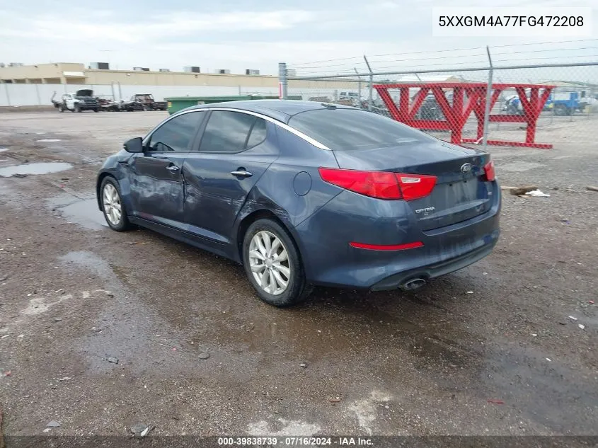 2015 Kia Optima Lx VIN: 5XXGM4A77FG472208 Lot: 39838739