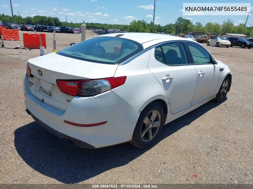 2015 Kia Optima Lx VIN: KNAGM4A74F5655485 Lot: 39847622