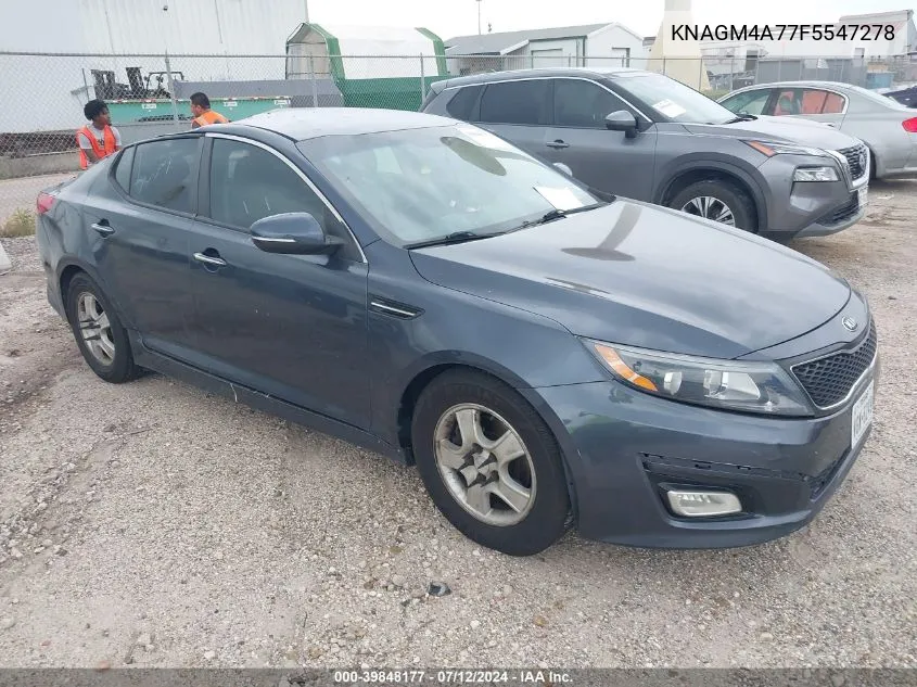 KNAGM4A77F5547278 2015 Kia Optima Lx