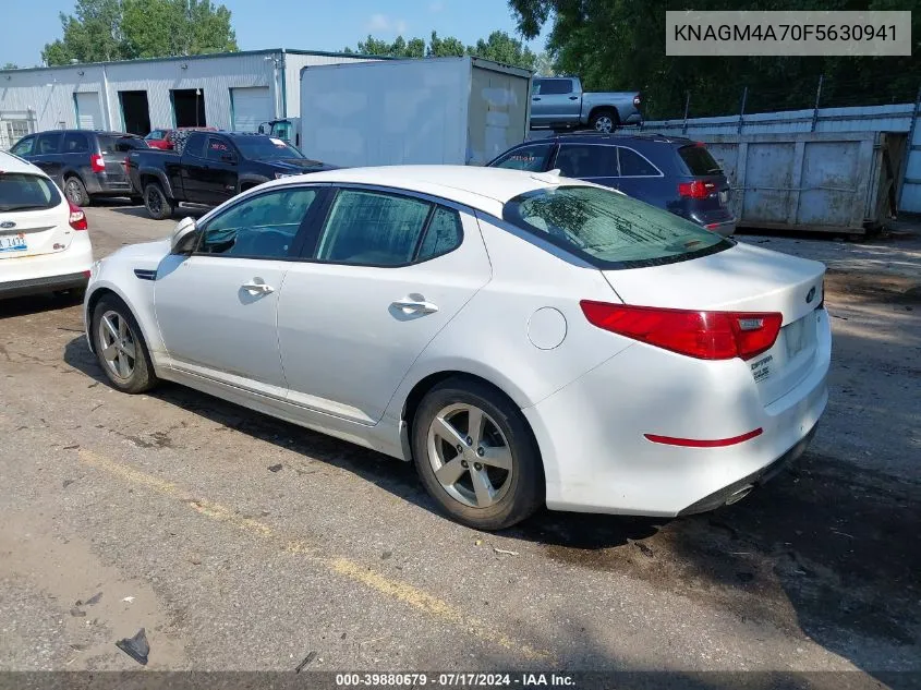 2015 Kia Optima Lx VIN: KNAGM4A70F5630941 Lot: 39880679