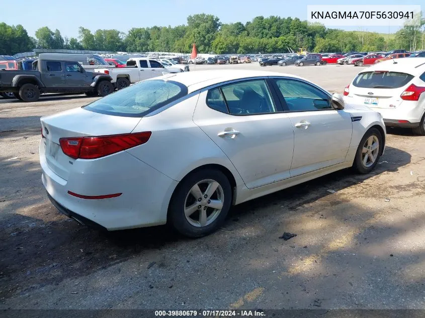 2015 Kia Optima Lx VIN: KNAGM4A70F5630941 Lot: 39880679