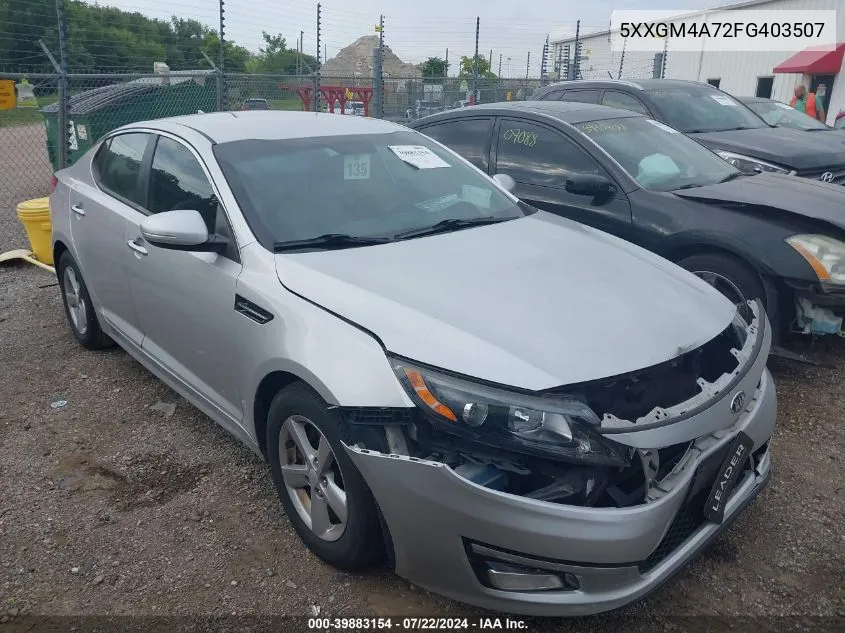 5XXGM4A72FG403507 2015 Kia Optima Lx