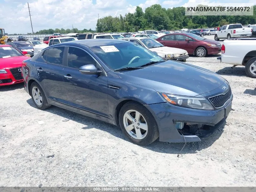 2015 Kia Optima Lx VIN: KNAGM4A78F5544972 Lot: 39886205