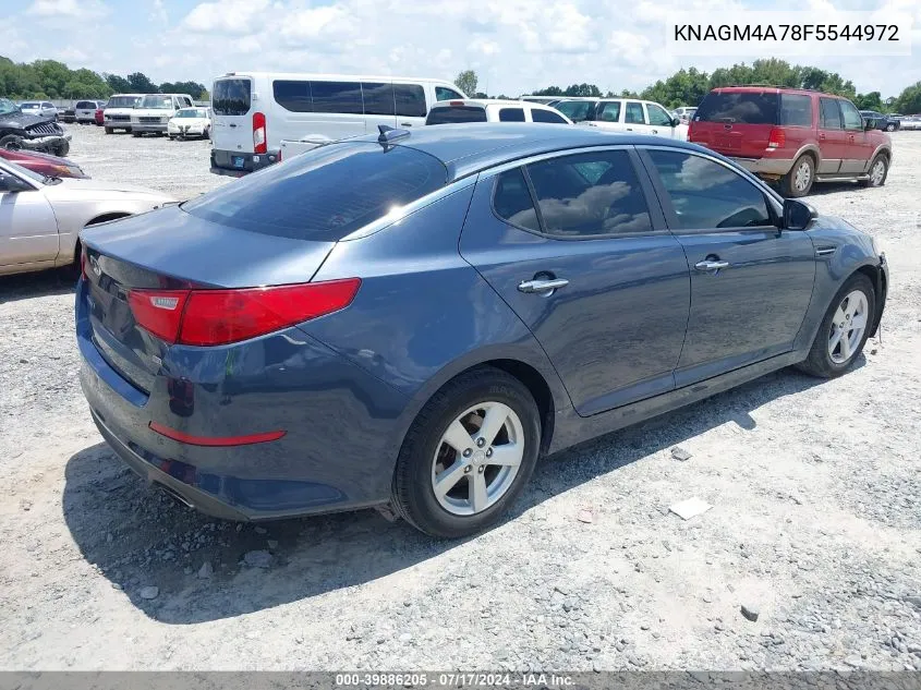 2015 Kia Optima Lx VIN: KNAGM4A78F5544972 Lot: 39886205