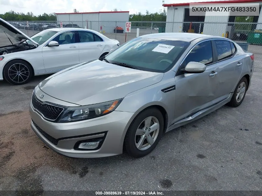 2015 Kia Optima Lx VIN: 5XXGM4A7XFG483350 Lot: 39889639