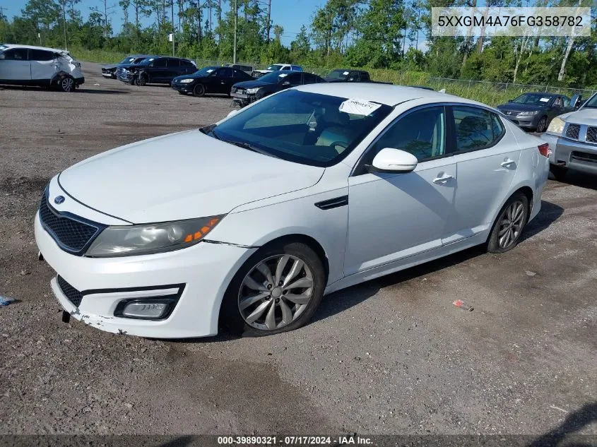 5XXGM4A76FG358782 2015 Kia Optima Lx