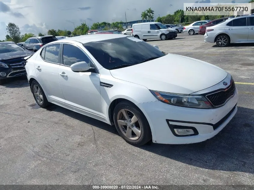 KNAGM4A70F5567730 2015 Kia Optima Lx