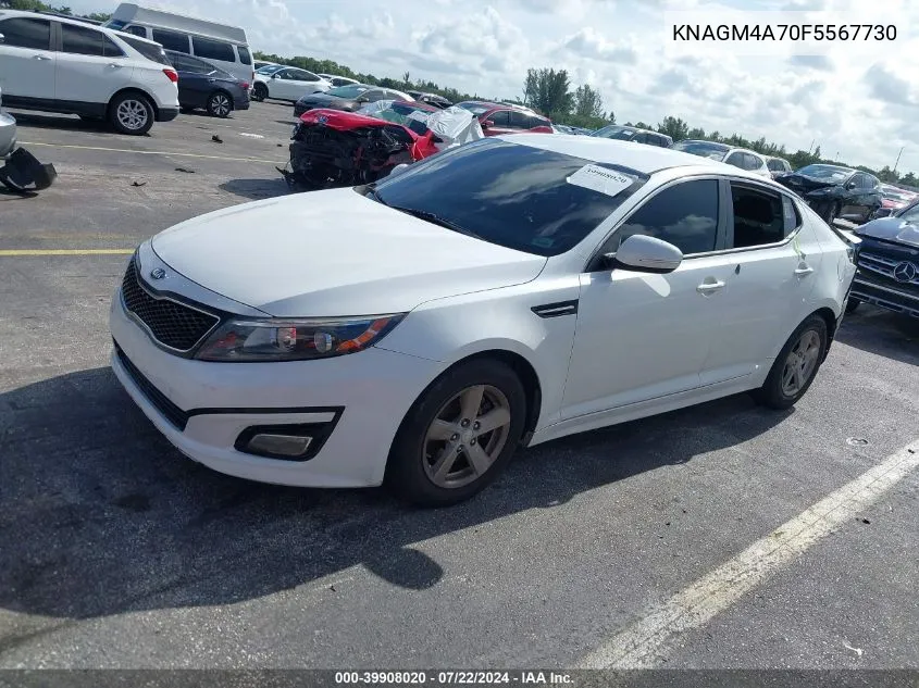 2015 Kia Optima Lx VIN: KNAGM4A70F5567730 Lot: 39908020