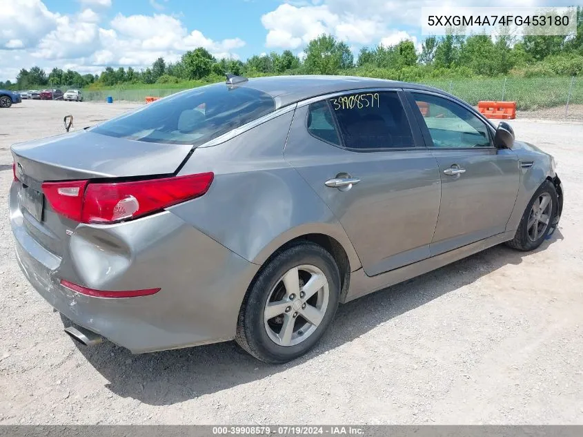 5XXGM4A74FG453180 2015 Kia Optima Lx