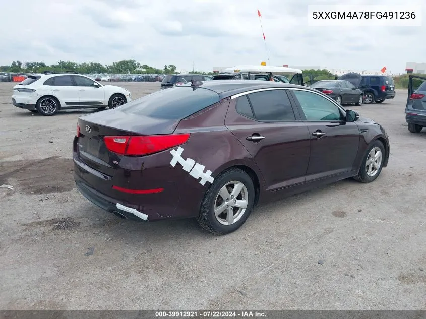 5XXGM4A78FG491236 2015 Kia Optima Lx