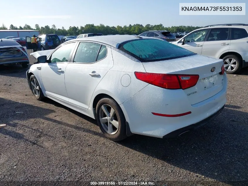 2015 Kia Optima Lx VIN: KNAGM4A73F5531353 Lot: 39919155