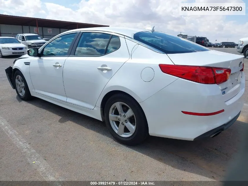 KNAGM4A73F5647300 2015 Kia Optima Lx