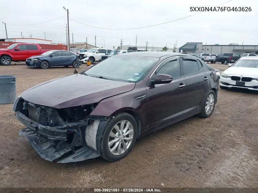 2015 Kia Optima Ex VIN: 5XXGN4A76FG463626 Lot: 39921561