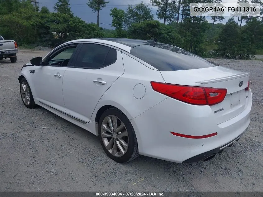 5XXGR4A61FG411316 2015 Kia Optima Sxl Turbo