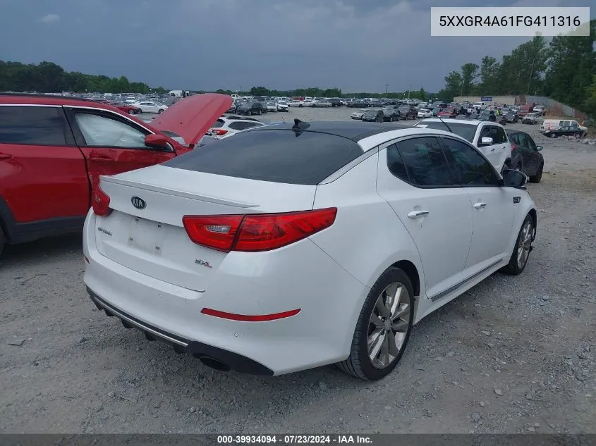 5XXGR4A61FG411316 2015 Kia Optima Sxl Turbo