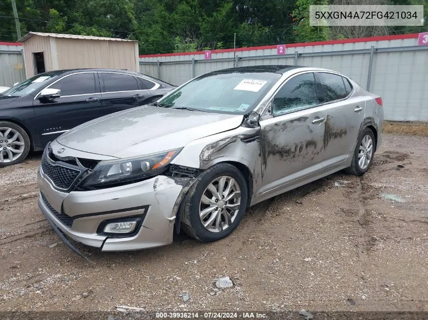 2015 Kia Optima Ex VIN: 5XXGN4A72FG421034 Lot: 39936214