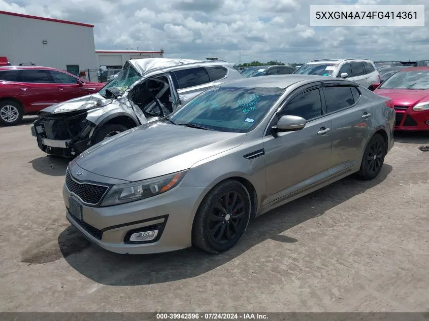 2015 Kia Optima Ex VIN: 5XXGN4A74FG414361 Lot: 39942596